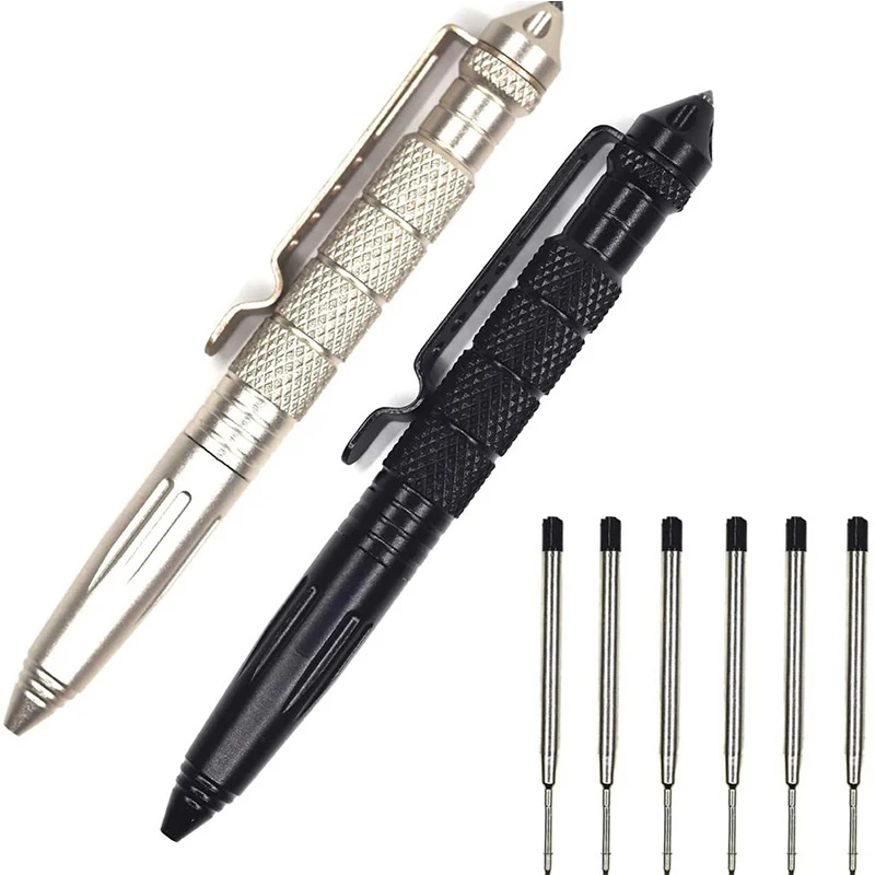 Outdoor multi-functional self-defense tool Tungsten steel tip tactical pen, broken window, survival signature defense pen
