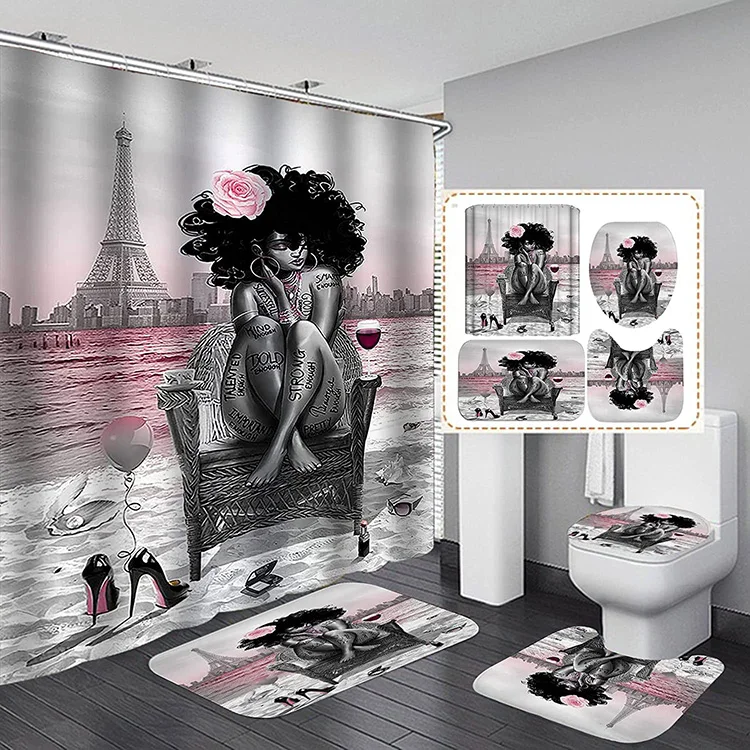 4 шт. набор занавесок для душа