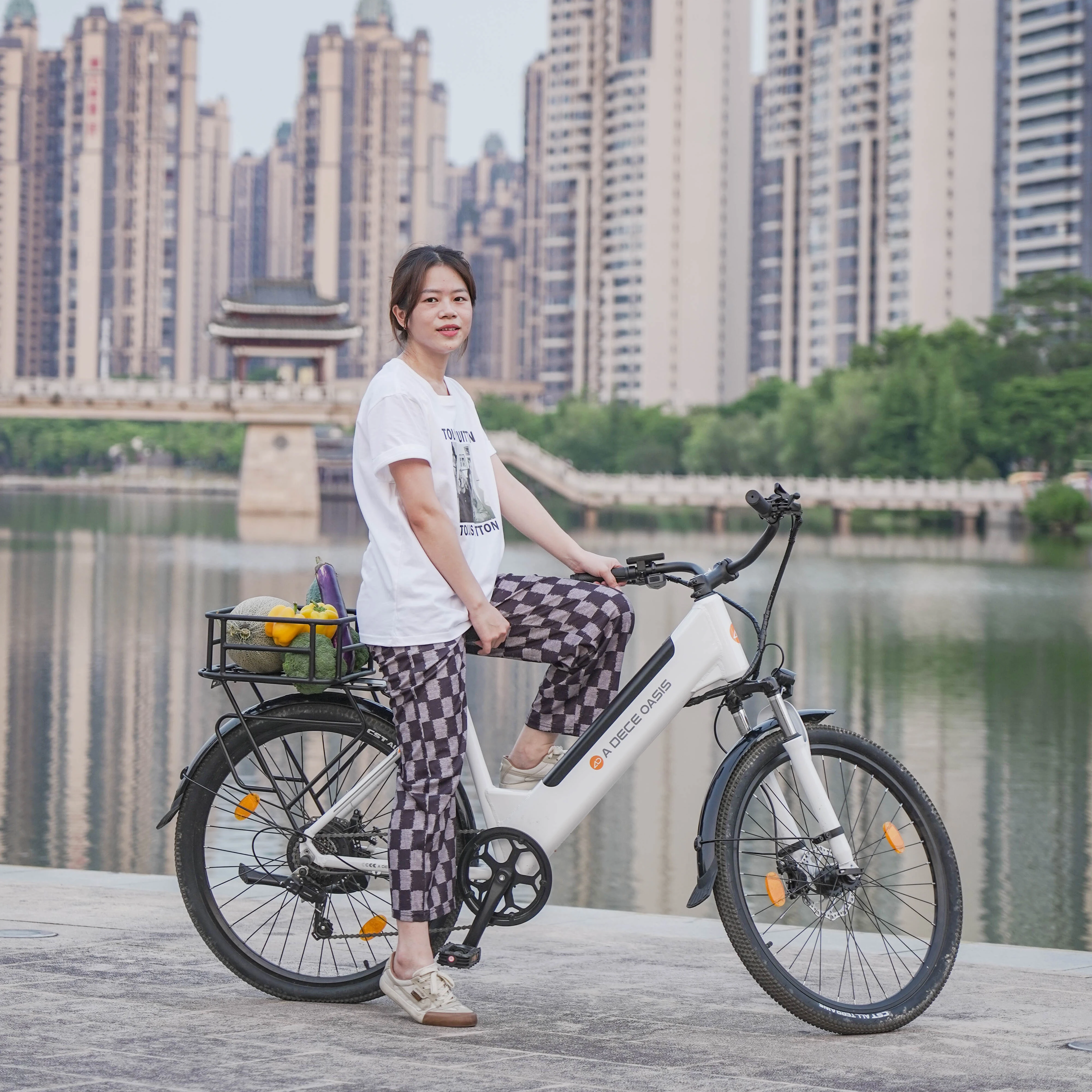 Factory ADO A26S XE Ladies GirlsE Bike Women Electric e Bicycle Bike Electric Hybrid City Mountain Road Bike ebike  for Adult