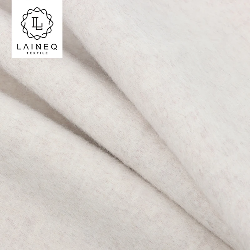 2023 Classic Wool: Double-sided alpaca wool graphene long wool autumn and winter mixed coat tweed fabric