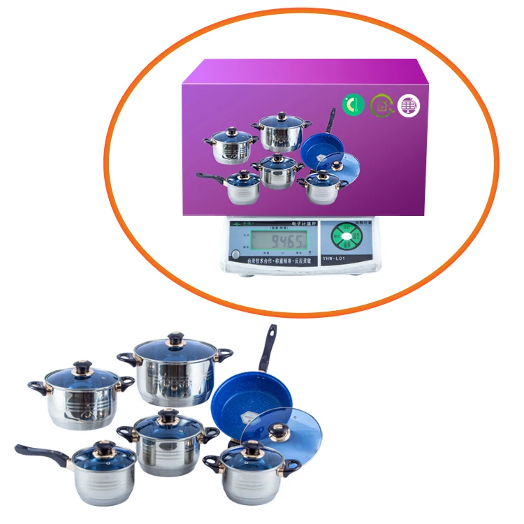 Wholesale 12 pcs bakelite handle Cookware sets cheap stainless steel cooking pan and pot sets