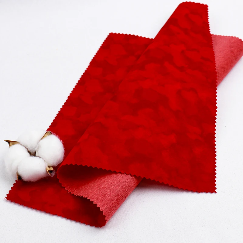 International Standard GRS textile package flock fabric