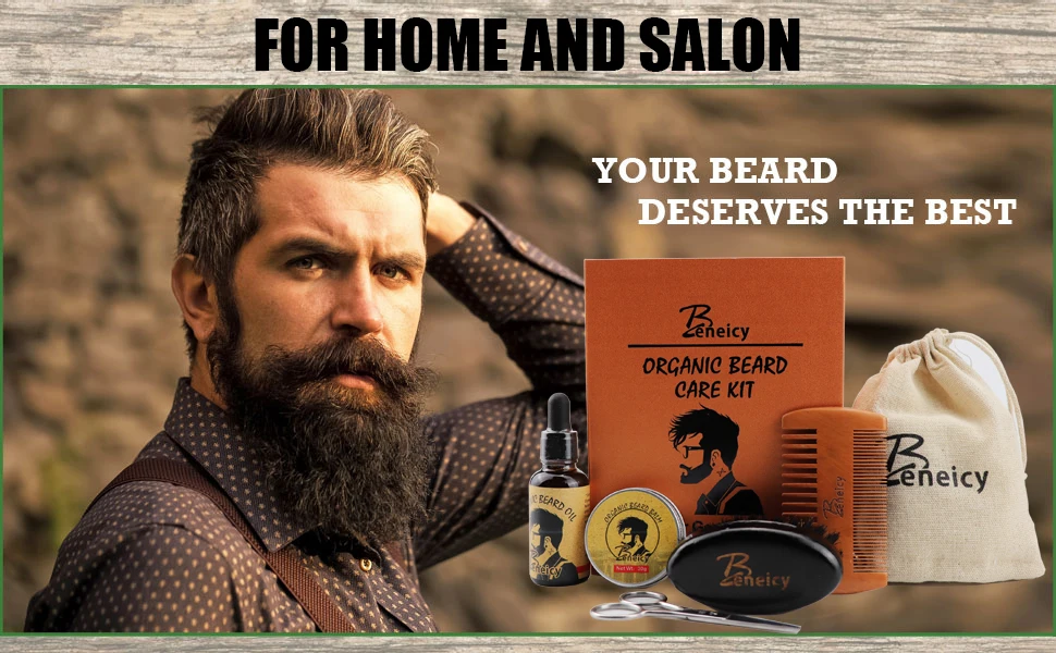 2024 High Quality Beard Growth Kit Eco-friendly Beard Kit Private Label Customized Beard Care Kit for Men