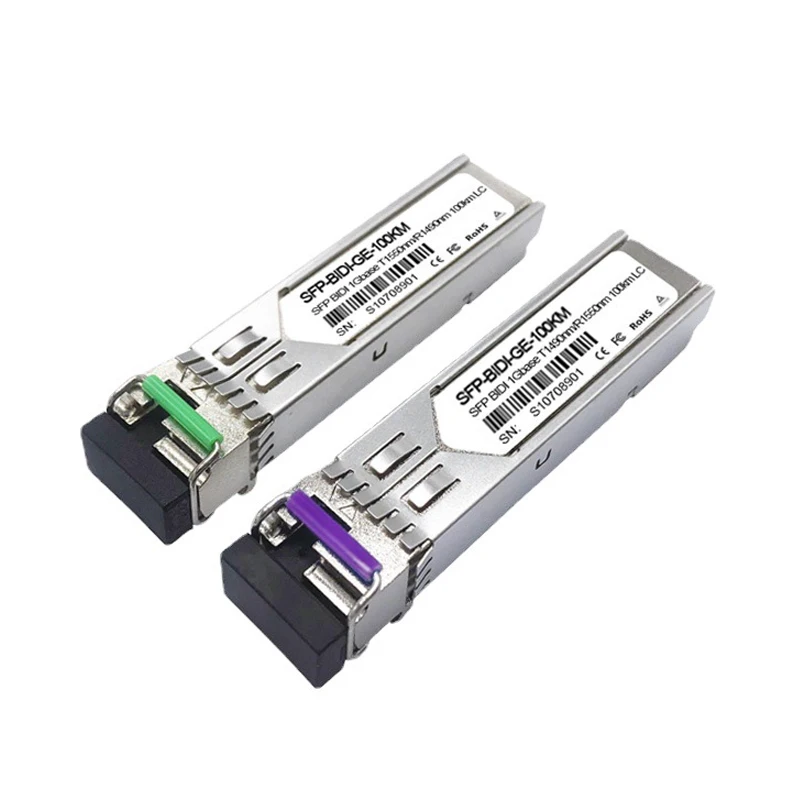 100KM 1.25G WDM SFP BiDi Fiber Optic Transceiver Module SFP