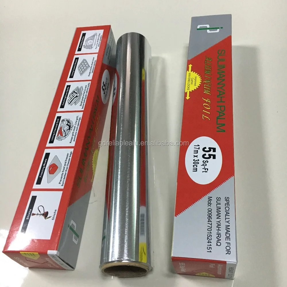 Factory direct sale Food grade 10 to 40mic  heat resistant aluminum foil rolls aluminum foil paper roll Foil Food Container