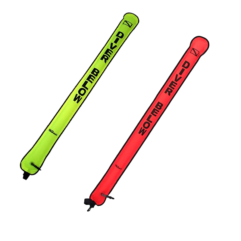 High flashlight visibility reflective 1.2M 1.5M 1.8M SMB inflatable dive scuba buoy