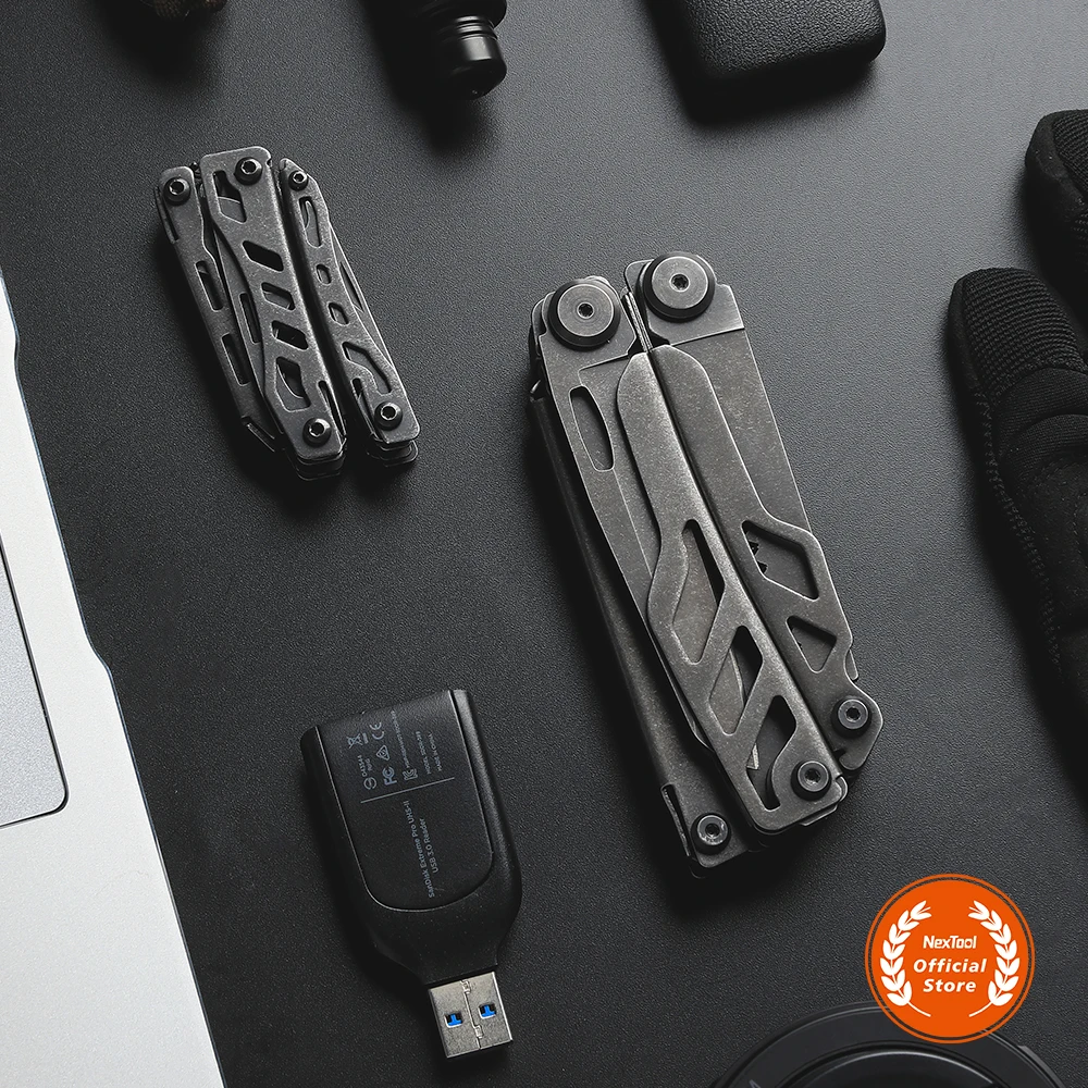Nextool NE20120 Dark Hero 16 function multitool with Nylon Bag and replaced wire cuter pliers knife multi tool EDC tools