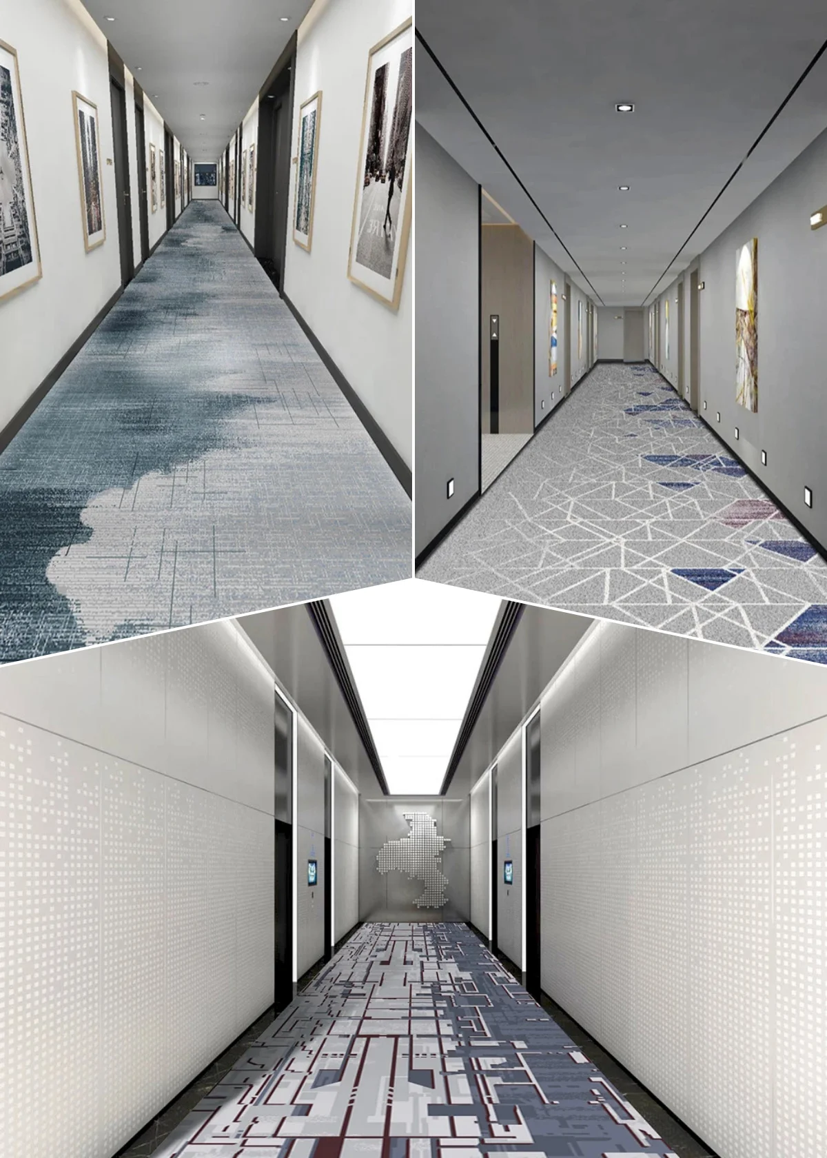 Customized Luxury Commercial Five-star Hotel Casino Conference Room Club Corridor Akminster Wall to Wall Printed Carpet
