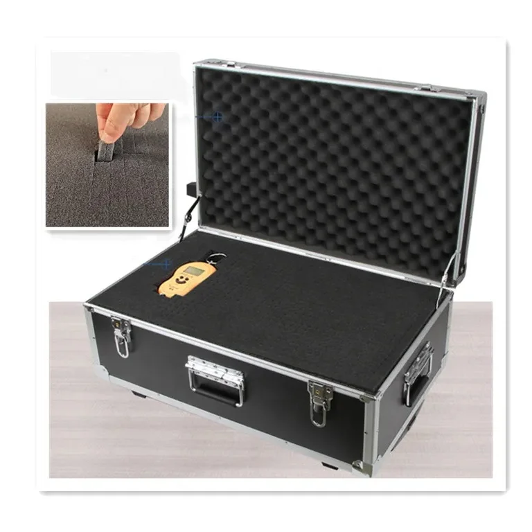 Custom EVA Foam Box Inserts Egg Crate Top Layer Camera Hard Case Pick and Pluck Foam Pack Black Metal Parts Protective Foam