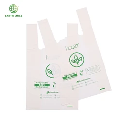 Logo Color Custom Folding Organic Biodegradable Clothing Fruit and Vegetables Die Cut Shopping Bag