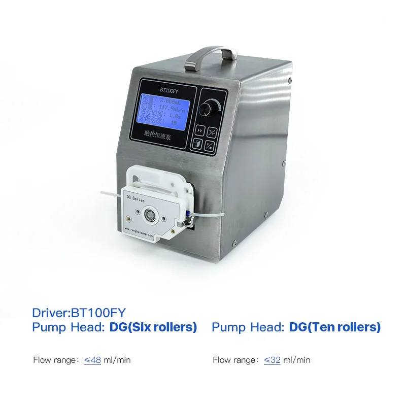 BT100FY distribution peristaltic pump, timing and quantitative filling machine, high-precision sample injection pump, pulse pump