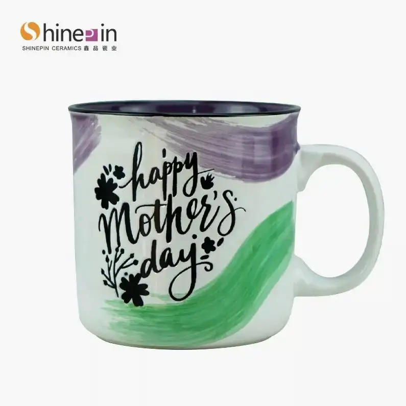 19 OZ Ceramic Coffee Enamel Mug Manufacturer With Logo Cup Supplier Custom Coffee Mugs Customizable Wholesale Porcelain Cups