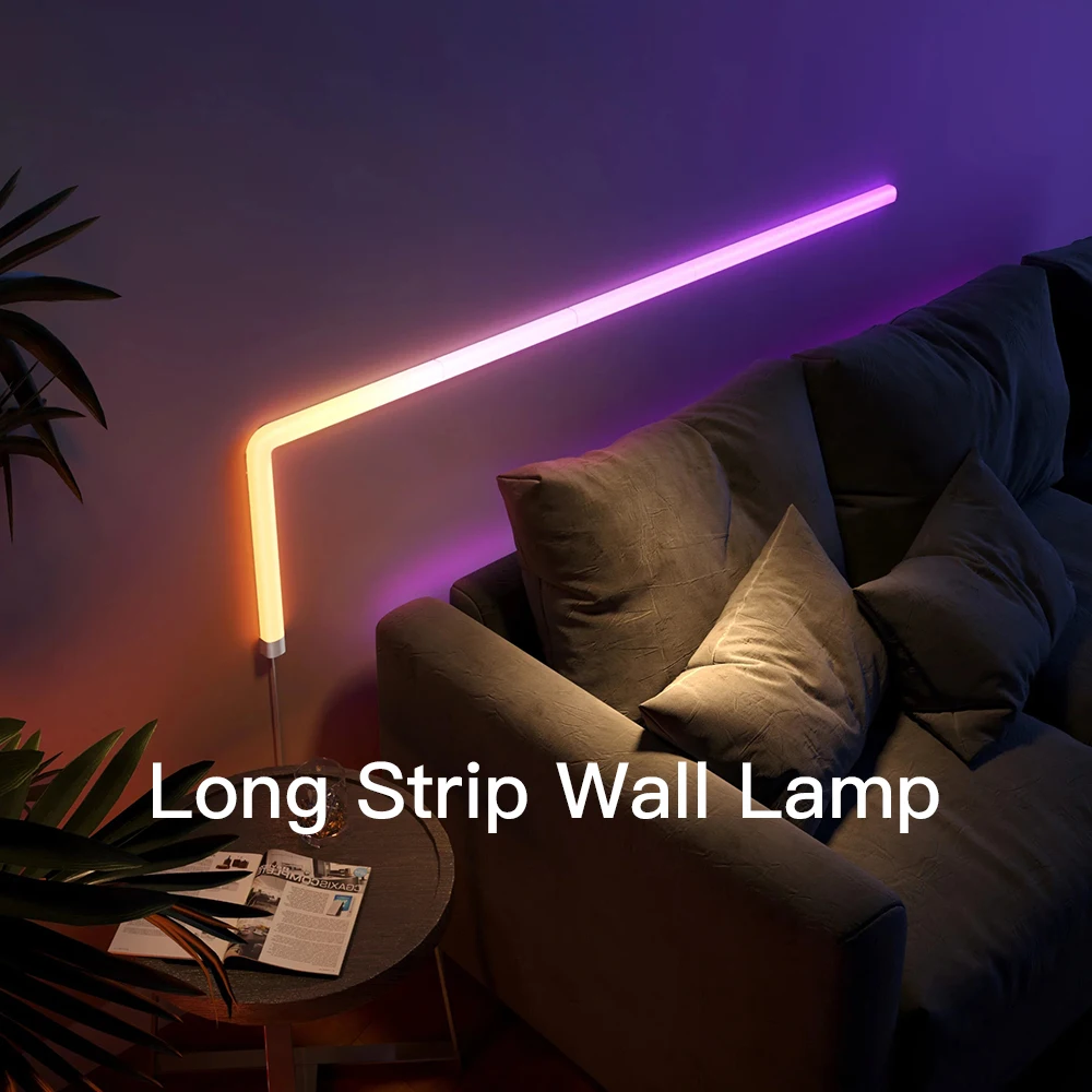 LED Smart Glide Wall Light RGBIC  Bluetooth WIFI Tuya APP Control Music Sync DIY Night Light TV Bedroom Game Room Bar Decoration