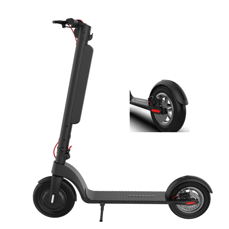 
high quality 45Km 100Kg 36V 10Ah folding LCD display LED light X8 waterproof mobility electric scooter for adult 