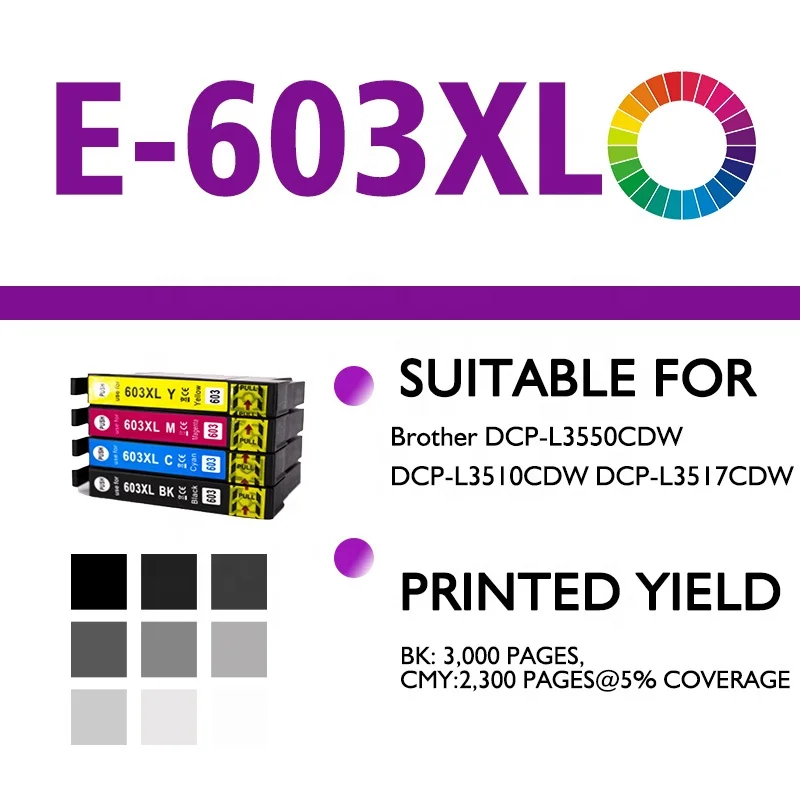 
High quality compatible ink cartridge 603XL series T03A1 T03A2 T03A3 T03A4 for Epson XP 2100 XP 3100 603XL etc factory price 