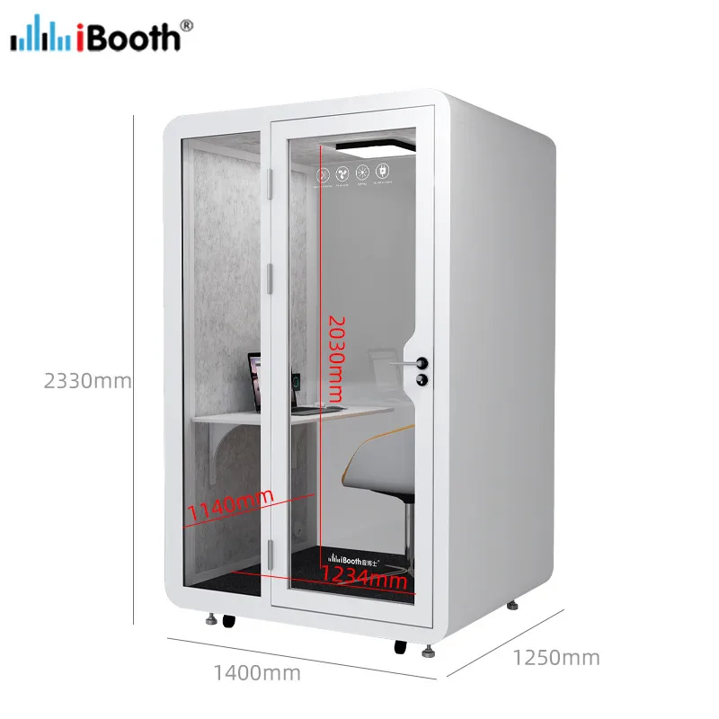Movable Sound Proof Cabin Portable Diy Soundproof Drum Office Telephone Phone Booth For Sale