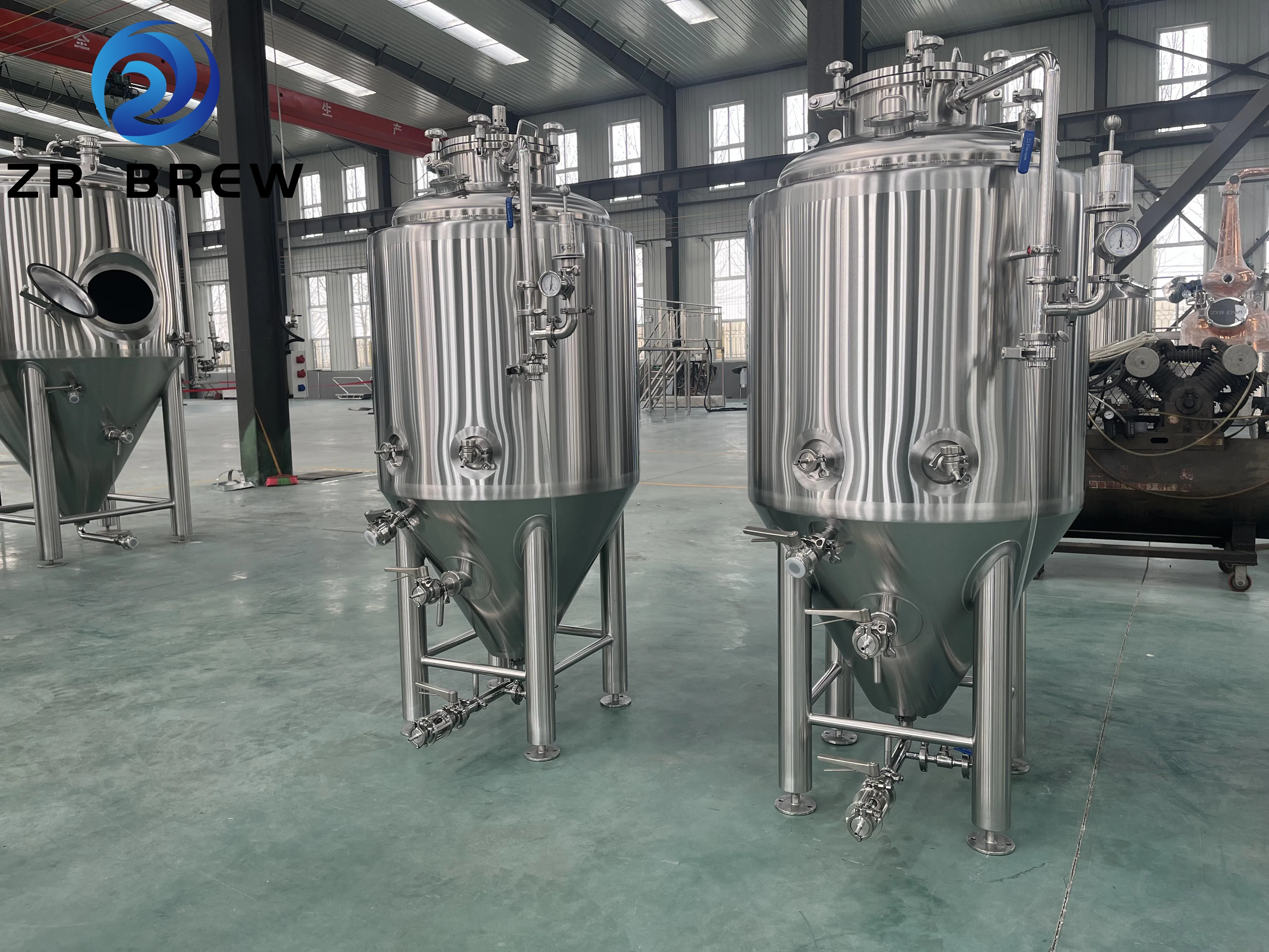 300l zeren tank inox large food grade almnium sparkling wine fermentation tank