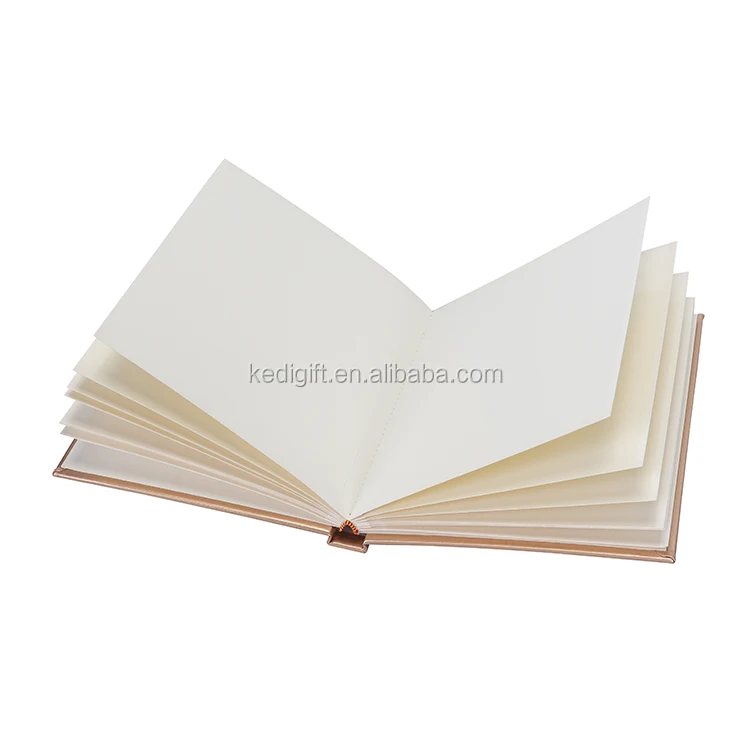 High-end PU Leather Blank Self-adhesive Page Photo Album with Windowed