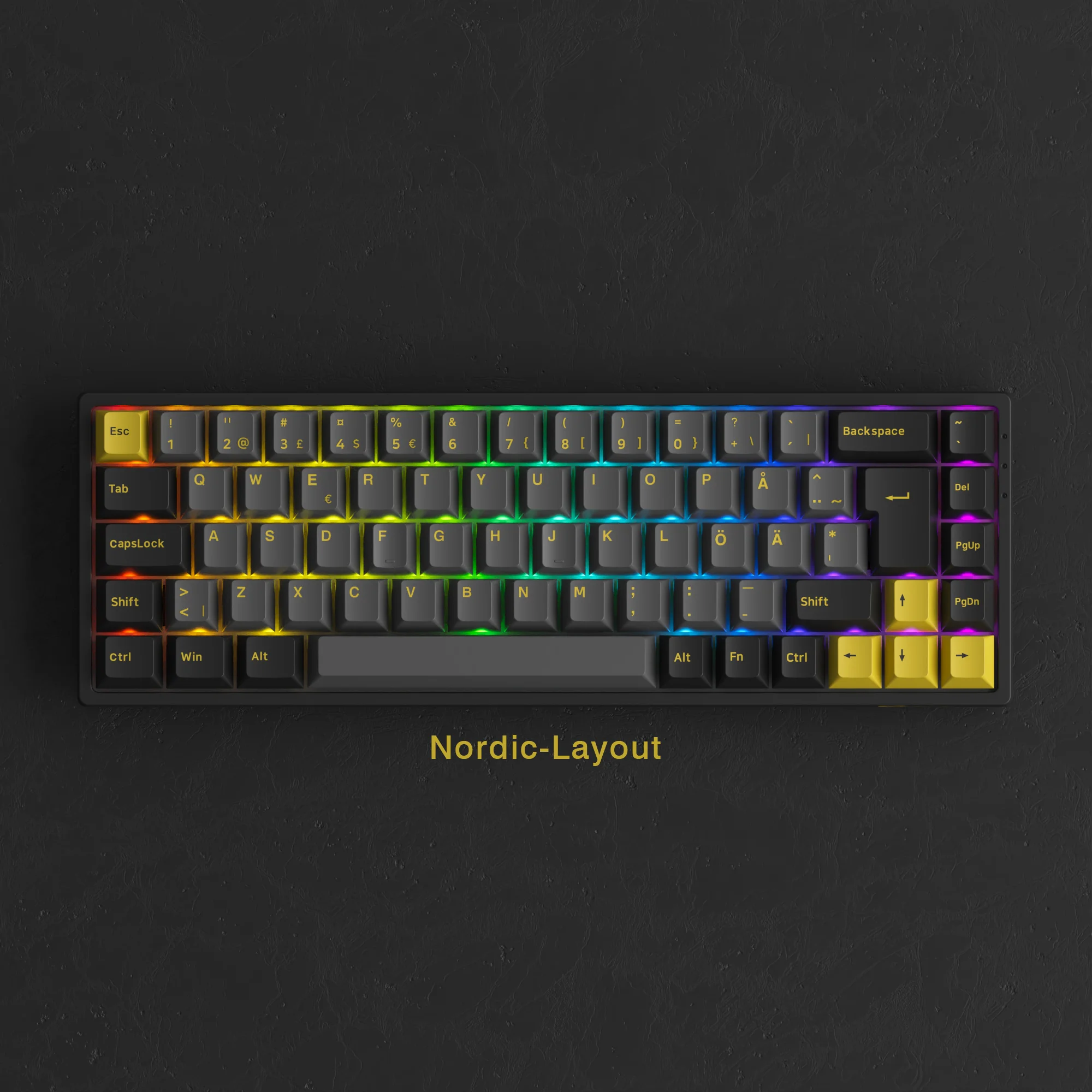 New Arrivals Akko EU 3068B Plus Gaming Typing RGB wireless mini UK German ISO Layout Keyboard