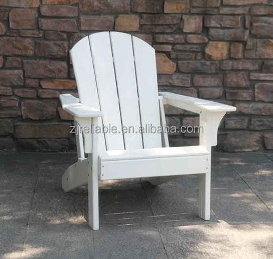 Оптовая продажа удобный пластиковый стул adirondack для палубы сада двора и лужайки белый