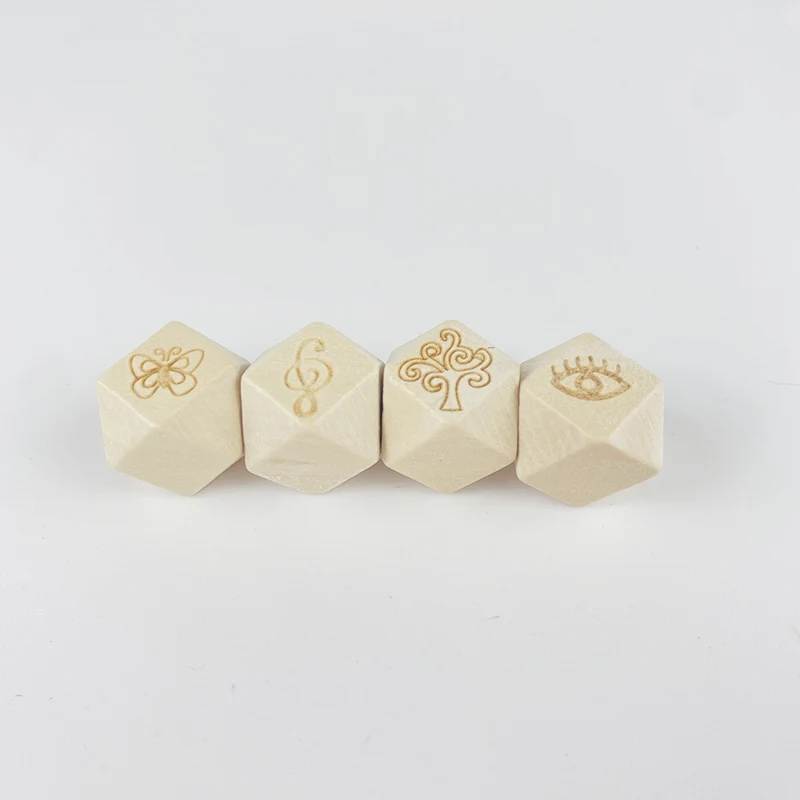 Eco Friendly Wood Color Octagonal Diy Wooden Beads For Jewelry Earring Tapestries Kids Toys