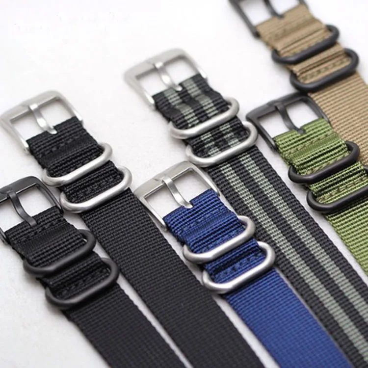 Custom Colors Heavy Duty Design Nylon Watchband  Nylon Watch Band Watch Strap Replacement Watch Band