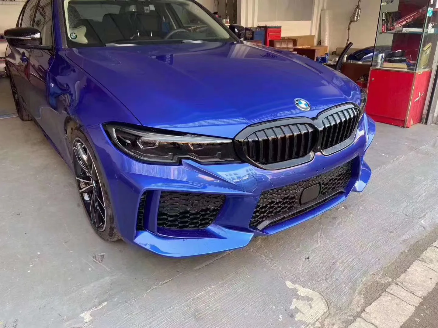 Для Bmw G20 3 серии M8 стиль Тюнинг корпус комплект передний бампер Pp