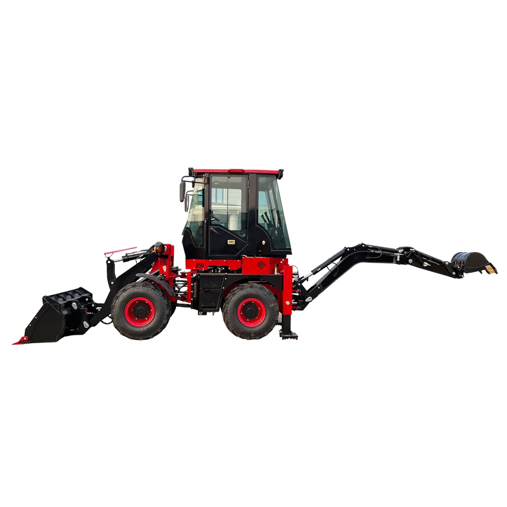Free Shipping EURO5 EPA engine Diesel backhoe loader 4x4 China Small Mini Retroexcavadora loaders used Backhoe Loader