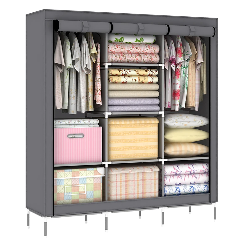 
Шкаф-органайзер 51 дюйм, полки для шкафа, шкаф для одежды из нетканого материала 