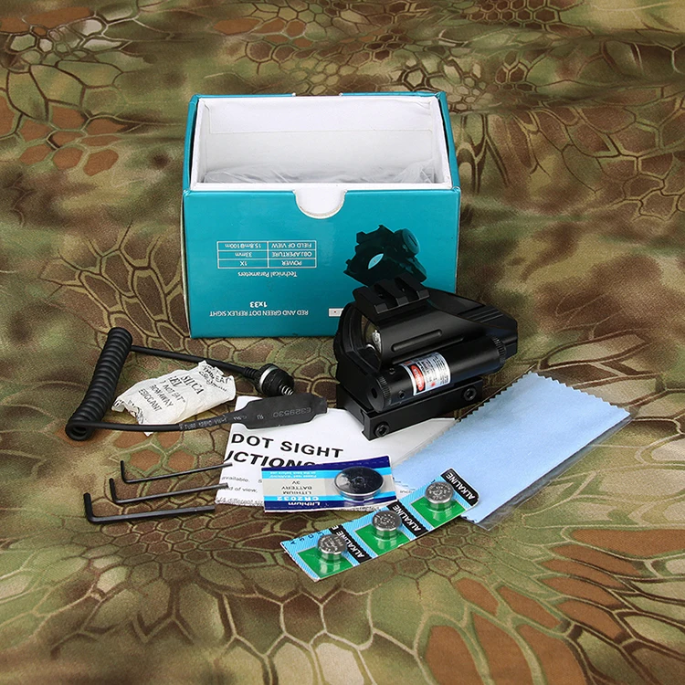 Canis Model 1x Red Dot Sight With Red Las/er and 4 Mode Reticles  2-0092