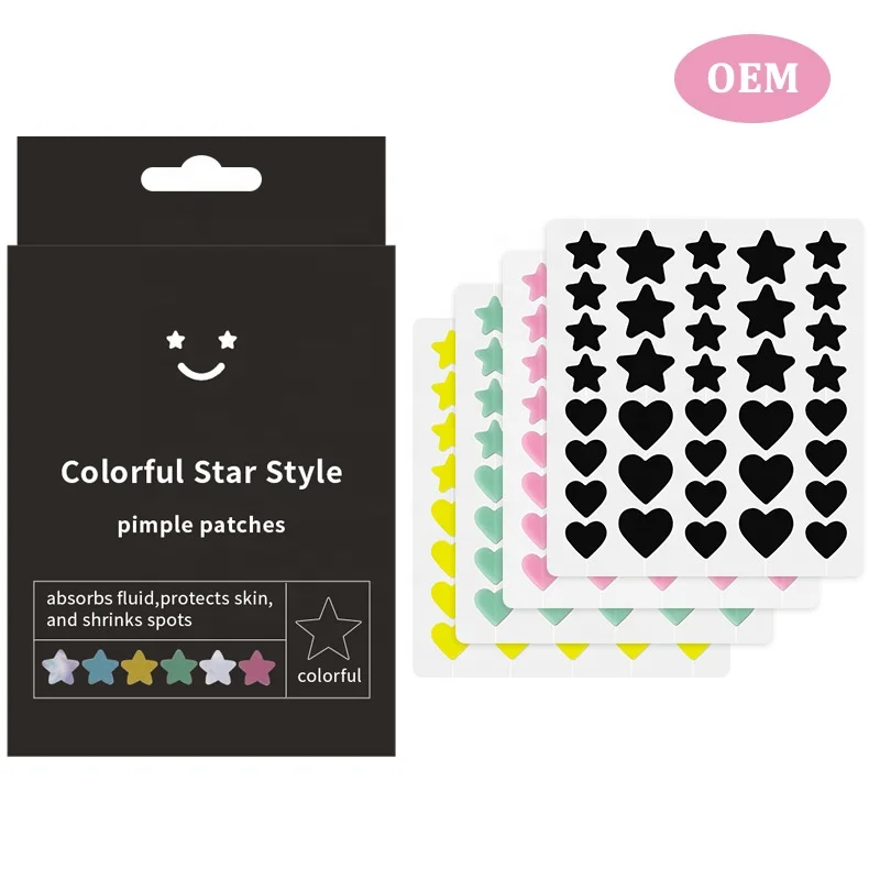 Skin Care Natural Vegan Ingredient Pink Yellow Pimples Remover Patch for Acne Cure