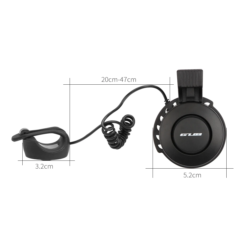 GUB Q-210S Bicycle Electric Horn ABS+PC USB Rechargeable Mountain Road Bike Handlebar Ring Cycling Bells