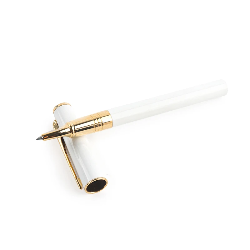 Jovesun Hot sale business promotion fashion style signature pen gun black rose gold clip custom logo heavy metal roller pen