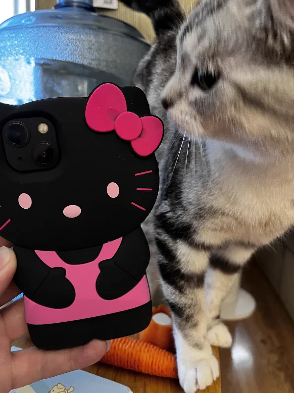 Amazon Hot Selling Hello Kitty Silicone Phone Case For Girls Favorite Cute Design Iphone 15pro 13 14promax 11 12 Xsmax7p
