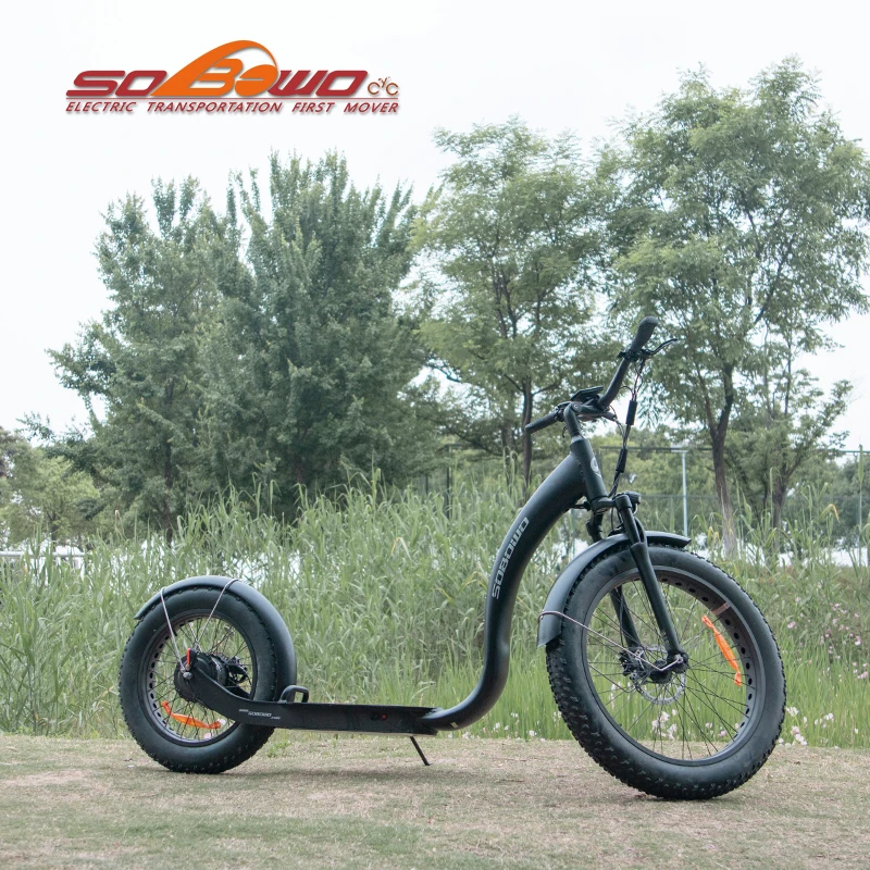 SOBOWO New Design Electric Scooter 750W Bafang Hub Motor Two Wheels Electric Kick Bike