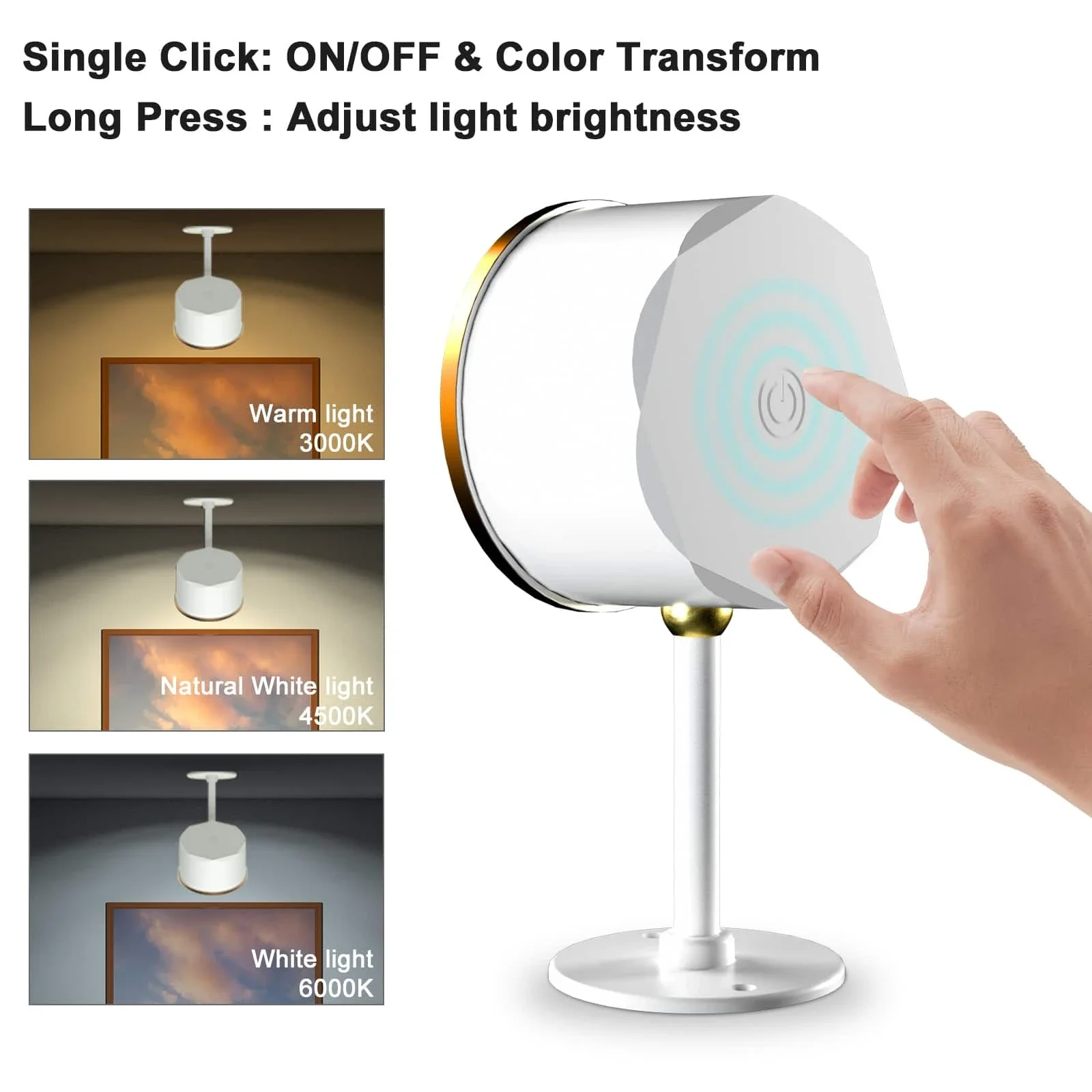 USB Rechargeable battery powered wall sconce Remote Control Rgb lighting Colors Dimmable Magnetic LED Sconces Light