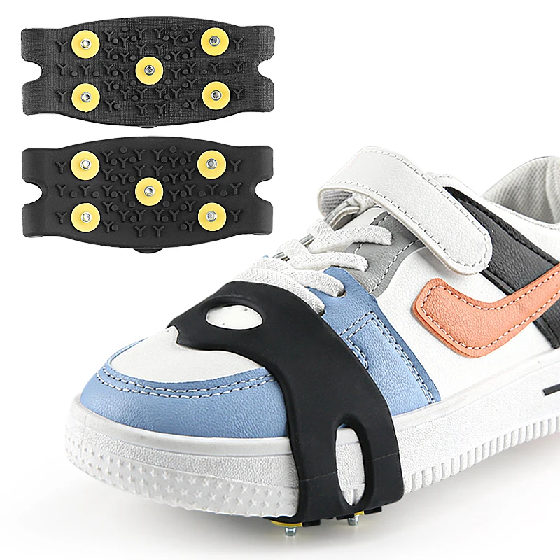 Mid-Sole Ice Cleats Crampons Traction Snow Grips with Tungsten Spikes