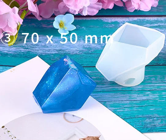 New Design DIY 3D Handmade Candle Aroma Stone Making Craft Jewelry Silicone Mold Stone Resin Epoxy Molds Silicone/