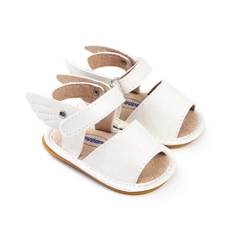 Новая летняя детская обувь WONBO, милая обувь из искусственной кожи с крыльями для малышей, обувь для первых шагов, обувь для маленьких девочек, обувь для малышей