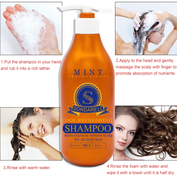 SONDARELL wholesale ice mint ginger cooling shampoo