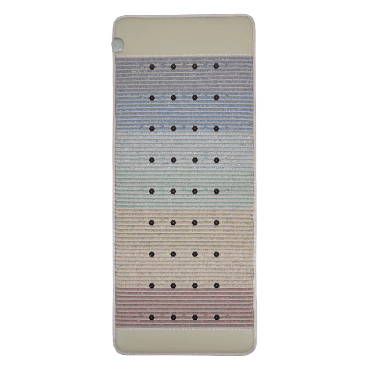 PEMF far infrared heating pad photon light therapy amethyst mat tourmaline bian natural stone 7 stone kristallmatte