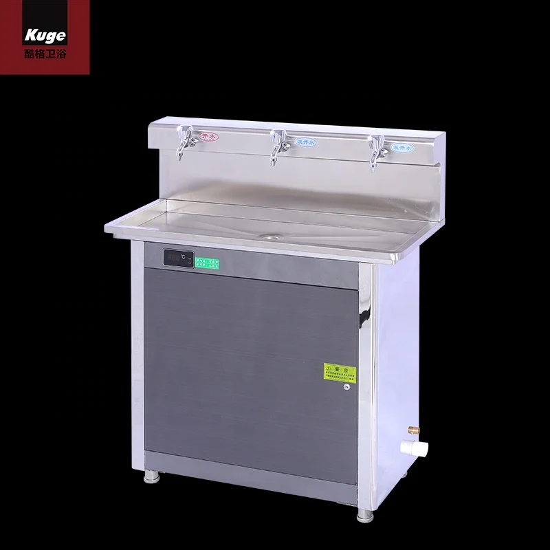 School Drinking Water Station Public Free Standing Hot And Cold Stainless Steel Drinking Fountain