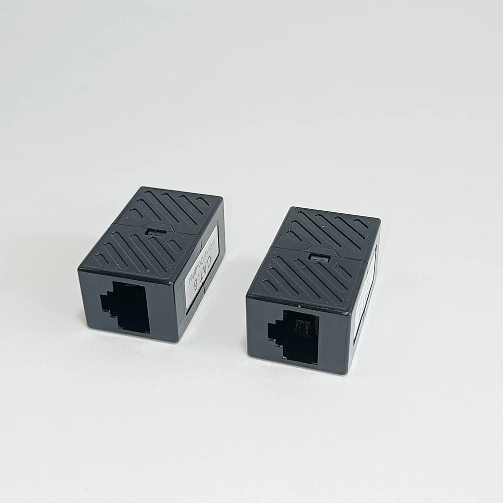 2 pieces RJ45 Coupler ethernet cable coupler LAN connector inline Cat6a/Cat6/Cat5e Ethernet Cable Extender Female Adapter