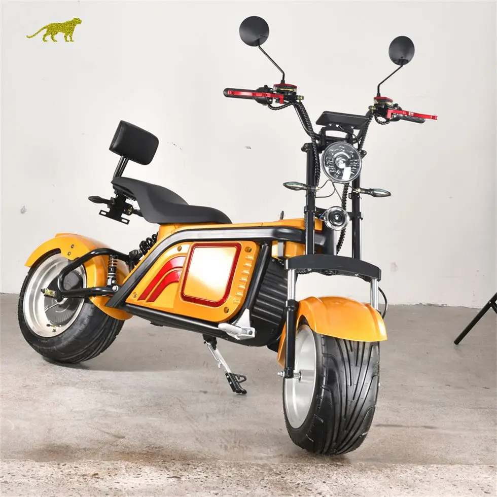 Профессиональный Электрический Scoot взрослых Citycoco 2000 Вт 2-колесный скутер с толстыми покрышками электровелосипед