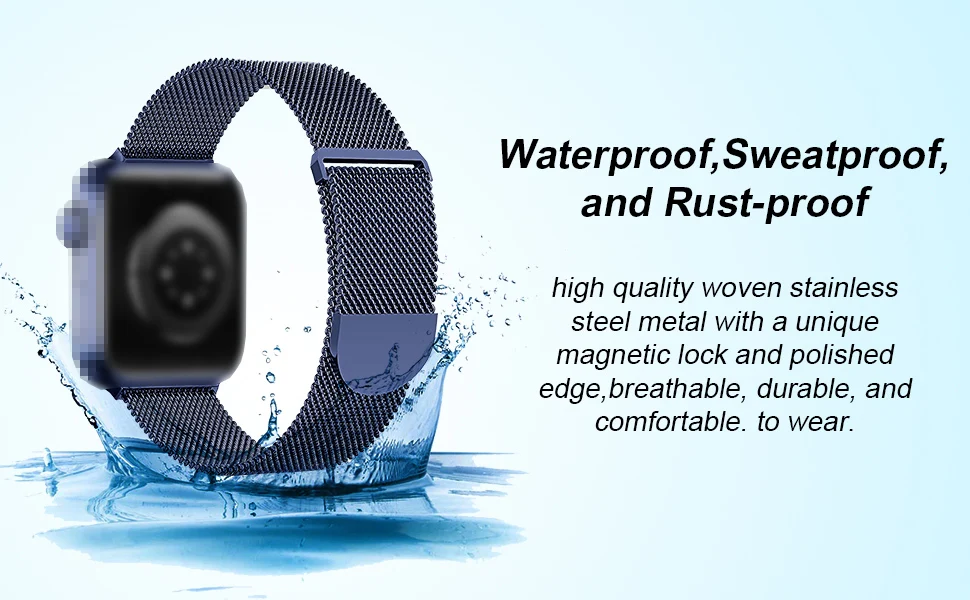 18 20 22 24mm Milanese Watch Band Stainless Steel Braided Metal Mesh Band Switch Lug Quick Release Metal Watch Strap 20mm 22mm