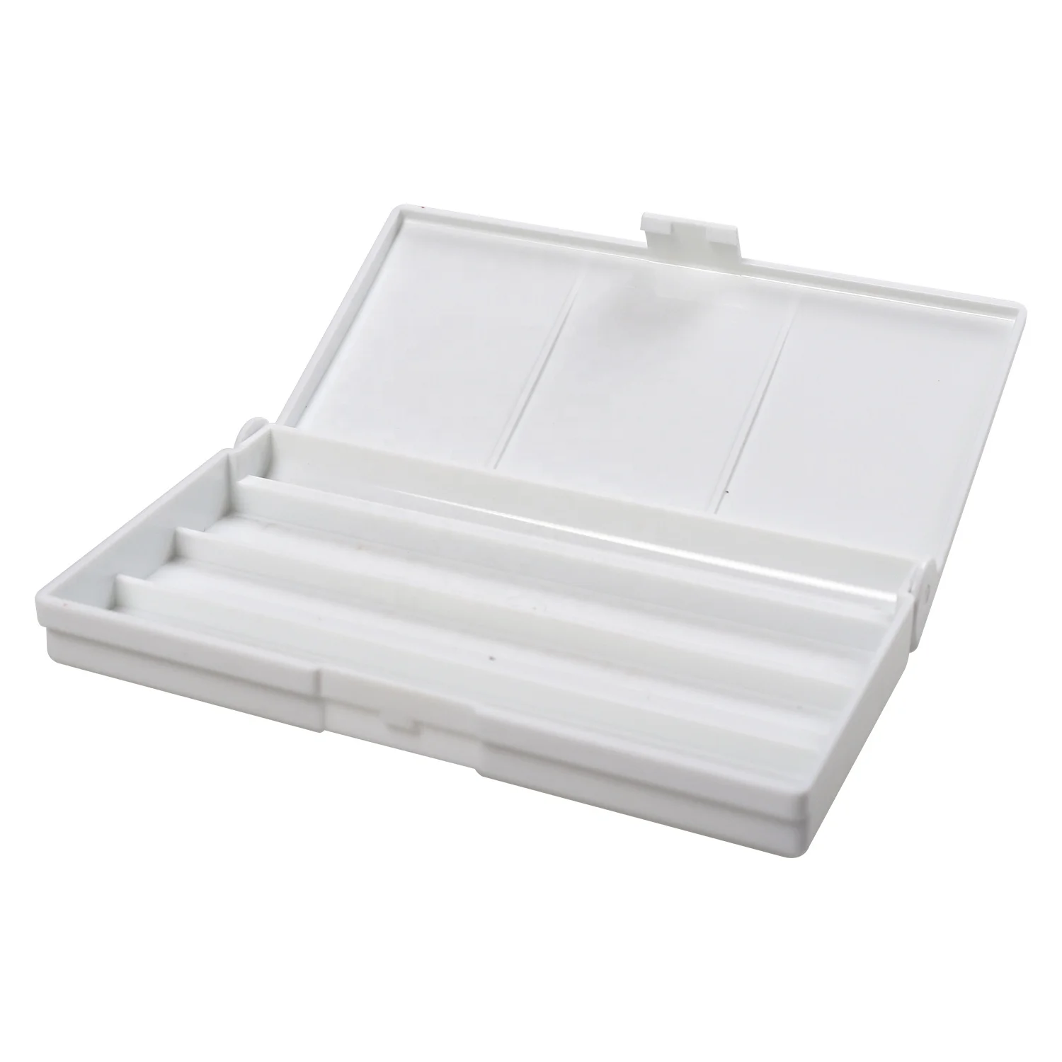 Big empty watercolour Plastic Folding Paint palette Box for 24 Watercolor half pan pigment block