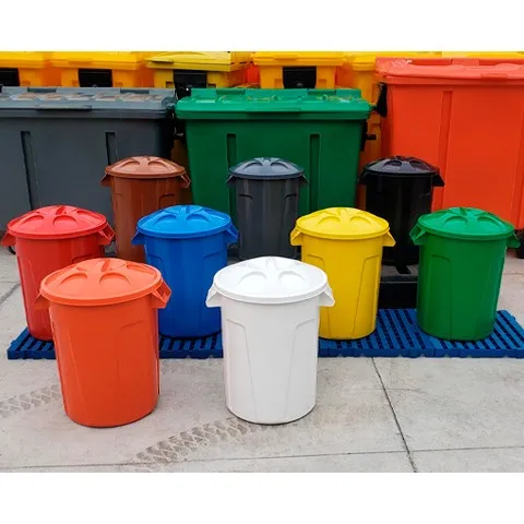 High-impact Material Recycling Trash Bins Swing Lid Plastic Waste Bins Standing Garbage Sorting Bins