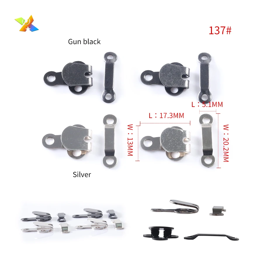 Hook And Bar Fasteners Trousers Metal Hook Button Trouser Hook And Bar For Garment Skirt Dress Pants