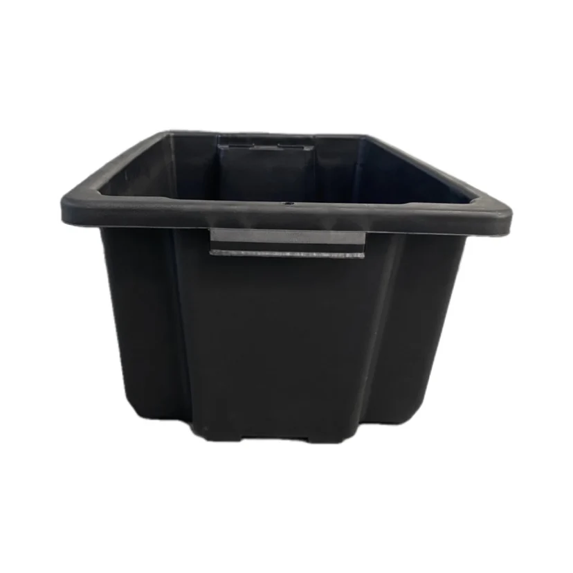 Black Heavy Duty Tub 54L Storage Box Household Tool Box Workroom Shelf Storage Box
