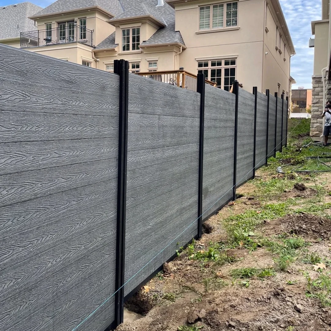 Outdoor Euro Design Aluminum WPC Fence Panel for Garden